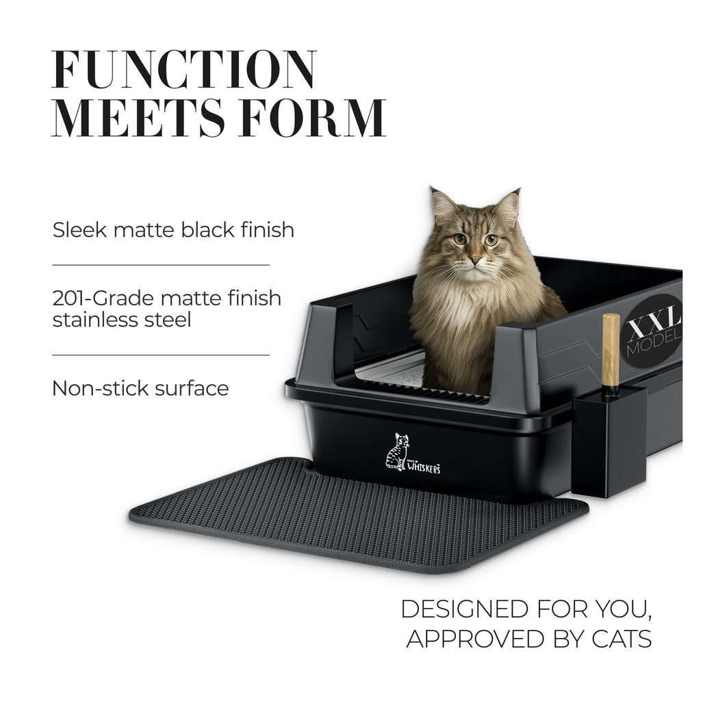 The XXL Stainless Steel Litter Box